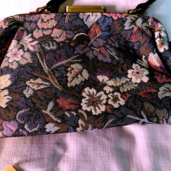 Patricia Nash Tapestry & leather handbag - Picture 5 of 15